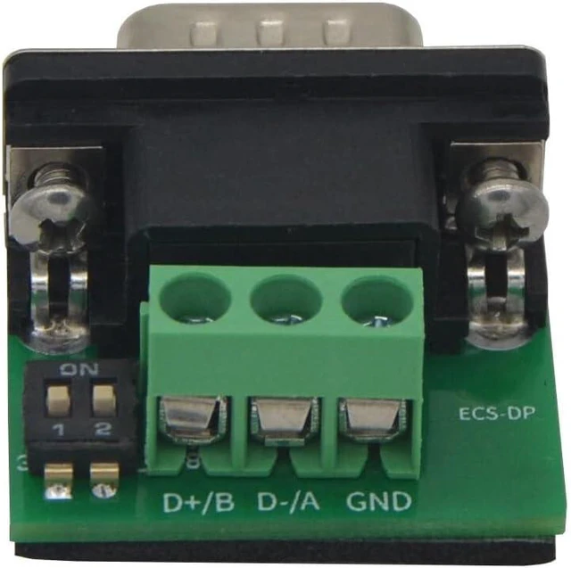 Alt view image 2 of 6 - 2PCS, ECS-DP solderless DB9 Adapter Board Terminal Block Male Interface 3 8-pin with Resistor Profibus