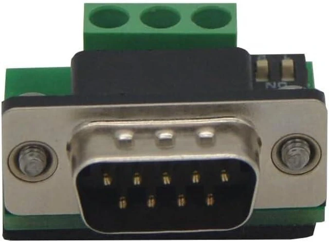Alt view image 3 of 6 - 2PCS, ECS-DP solderless DB9 Adapter Board Terminal Block Male Interface 3 8-pin with Resistor Profibus