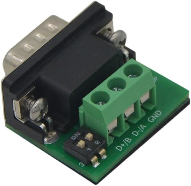 Alt view image 4 of 6 - 2PCS, ECS-DP solderless DB9 Adapter Board Terminal Block Male Interface 3 8-pin with Resistor Profibus