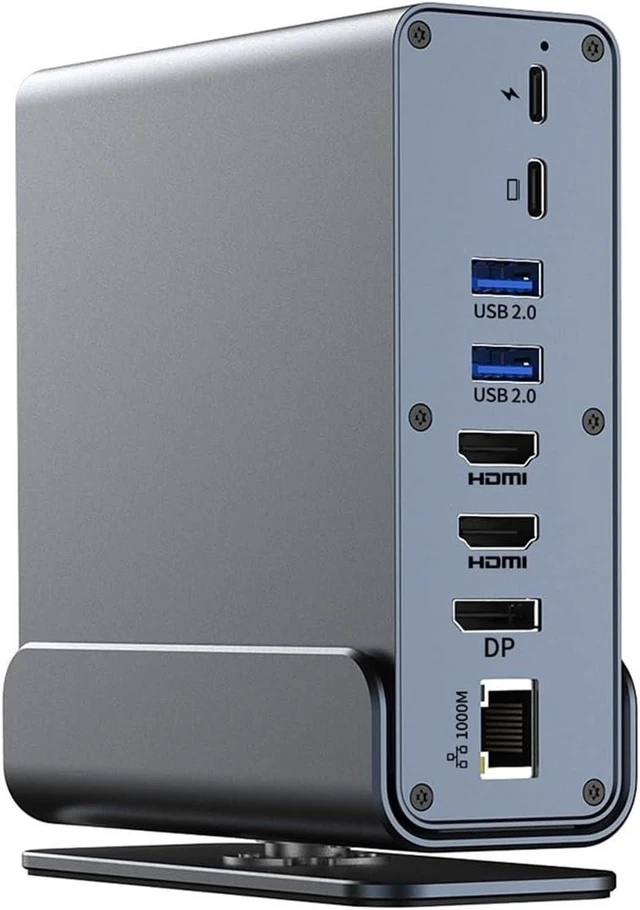 Main image of 15 in 1 USB-C Docking Station 4K HD Vertical Hub with Triple Monitor,RJ45 1000M,USB 3.0/2.0,PD .,SD/TF,Audio .5 for Mac Pro