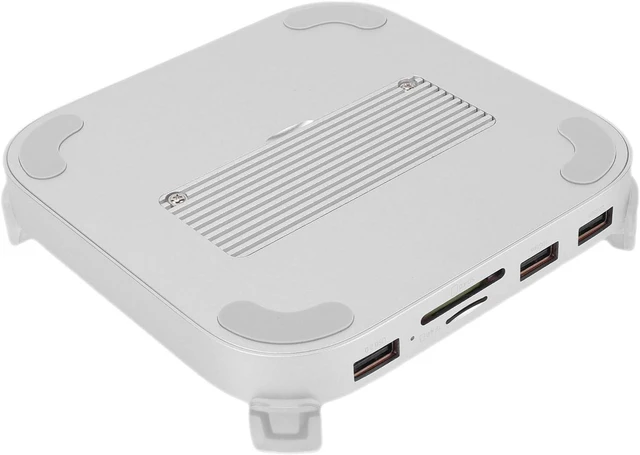 Alt view image 4 of 7 - Dock and Stand Support for M4 M4 Pro Computer USB A USB C Expansion Hub with NVMe SSD Enclosure and Storage Card 4.0 Slot