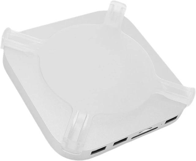 Alt view image 7 of 7 - Dock and Stand Support for M4 M4 Pro Computer USB A USB C Expansion Hub with NVMe SSD Enclosure and Storage Card 4.0 Slot
