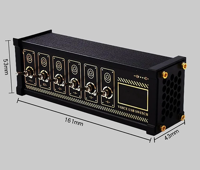 Alt view image 4 of 7 - 6 Ports USB C Switcher, 6 Port USB Hub Docking Station, 9 Convenient Input Ports, with Button Switch, for Phones, Tablets, and Gadgets, Desktop, Desk Setup
