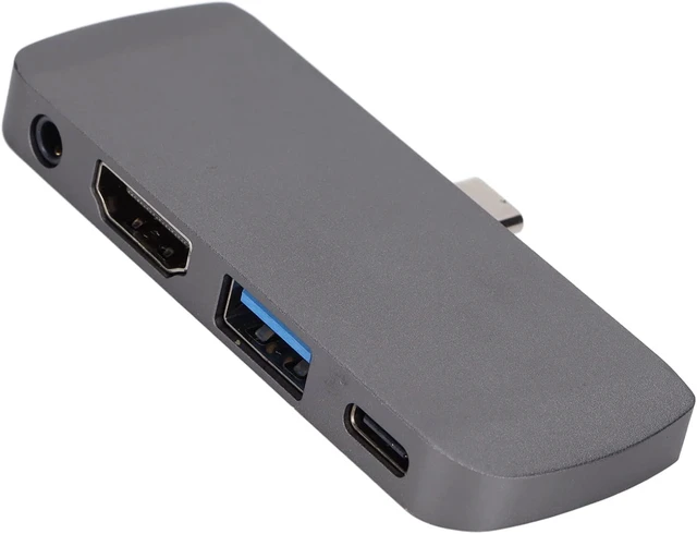 Alt view image 4 of 7 - USB C Docking Station 4 in 1 Hub A, USB C Dock for HD TVs, Fast Charging 60W PD and 5Gbps Data Transfer, Supports 4K HD Output with Aluminum y for T