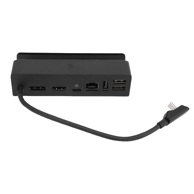 Alt view image 3 of 7 - Matybobe 7 in 1 Docking Station 4K 8K RJ45 1000Mbps 100W USB C 3xUSB 3.1 Game Multimedia Interface for Tablet (US Plug)
