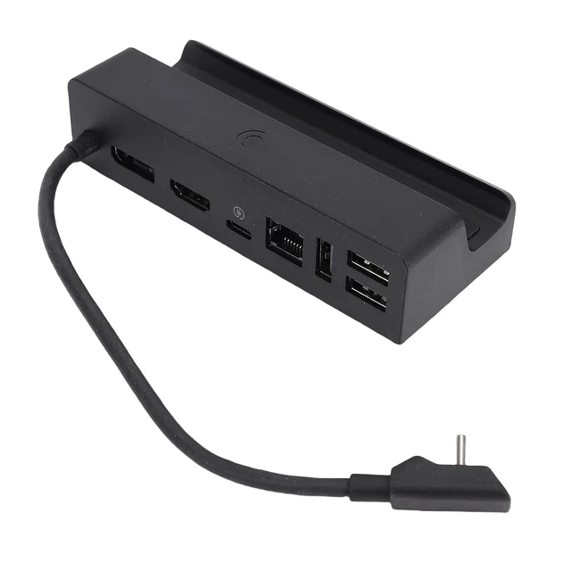 Alt view image 5 of 7 - Matybobe 7 in 1 Docking Station 4K 8K RJ45 1000Mbps 100W USB C 3xUSB 3.1 Game Multimedia Interface for Tablet (US Plug)