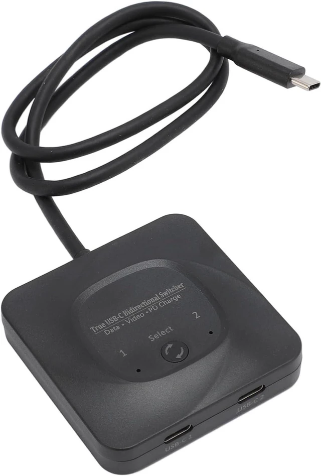 Main image of Dpofirs USB C Video Bi-directional 1 Input 2 Output: Fast Charging USB C for Gaming Enthusiasts