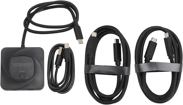 Alt view image 5 of 7 - Dpofirs USB C Video Bi-directional 1 Input 2 Output: Fast Charging USB C for Gaming Enthusiasts