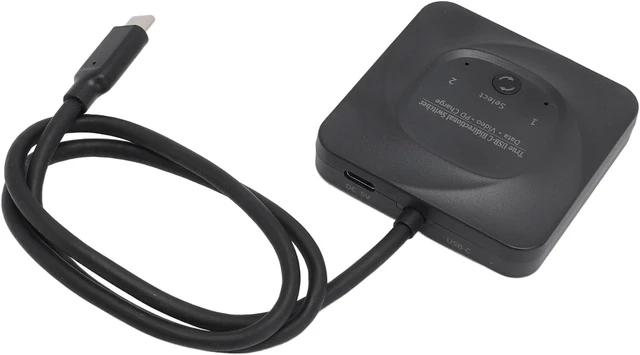 Alt view image 2 of 7 - Dpofirs USB C Video Bi-directional 1 Input 2 Output: Fast Charging USB C for Gaming Enthusiasts