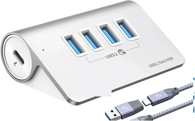 Alt view image 3 of 6 - 10Gbps USB 3.2 Docking Station Hub Type C Splitter PD60W Charging Adapter Multi 4/7 Ports Switch(A)
