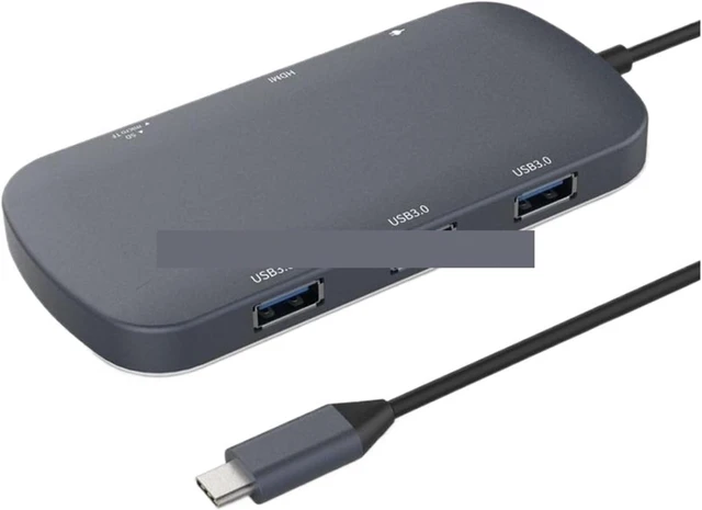 Main image of Type C Hub USB3.0 5Gbps Type-C PD100W Docking Station 7 in 1 USB Docking Station HU8D(for Grey)