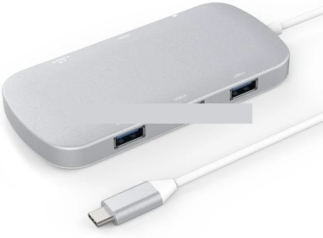 Alt view image 2 of 3 - Type C Hub USB3.0 5Gbps Type-C PD100W Docking Station 7 in 1 USB Docking Station HU8D(for Grey)