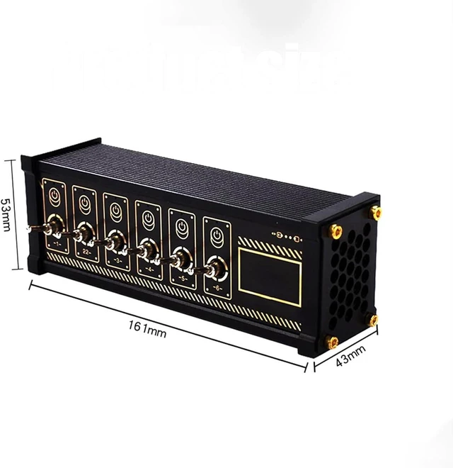 Alt view image 5 of 7 - 6 Ports USB C Splitter, 6 Port USB Docking Station, Voice Control Function, 9 USB Convenient Input Ports, Data Transmission and Button Switch for Phones, Tablets, and Gadgets