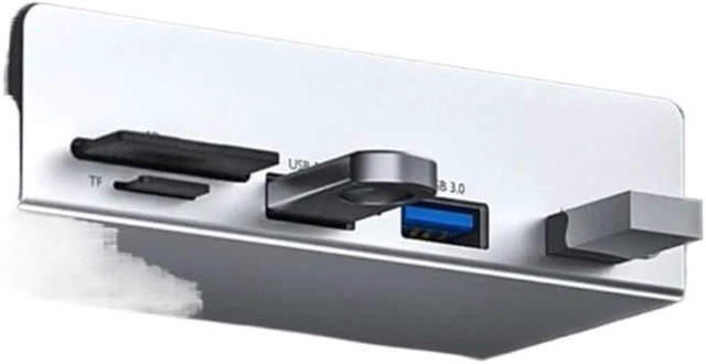 Alt view image 2 of 5 - Aluminum Alloy USB 3.0 Docking Station Fixed Clip Adjustable Thickness Aluminum HUB Clip Converter Hub Fixed(USB3.0 4)