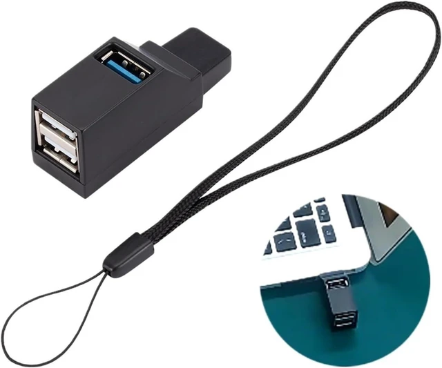 Alt view image 2 of 7 - 3 Port USB Mini Splitter Box USB 3.0 HUB Adapter Extender High Speed Data Transfer USB Splitter Docking Station for PC Laptop