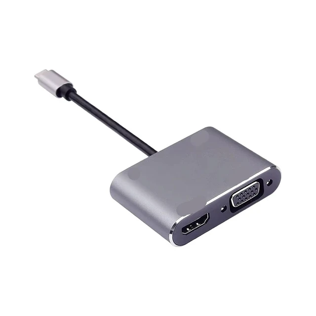 Alt view image 2 of 3 - USB C to HDMI-Compatible TY>pe C USB 3.0 HUB Adapter for Desktop