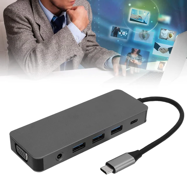 Alt view image 6 of 7 - USB C Hub 4K 11 in 1 Multiport PD Fast Charging VGA for Laptop