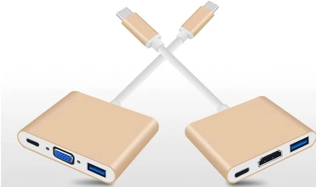Alt view image 3 of 5 - Type naar Compatibel Opladen Adapter hub Laptop Network