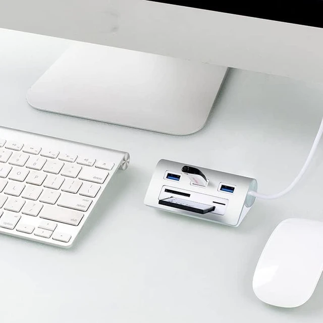 Alt view image 3 of 5 - Portable Multi Port All Camera Memory Card Reader Hub