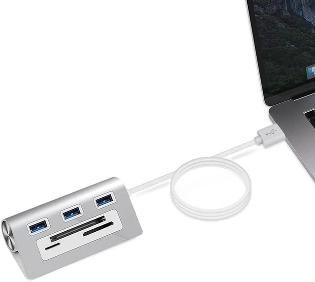 Alt view image 5 of 5 - Portable Multi Port All Camera Memory Card Reader Hub