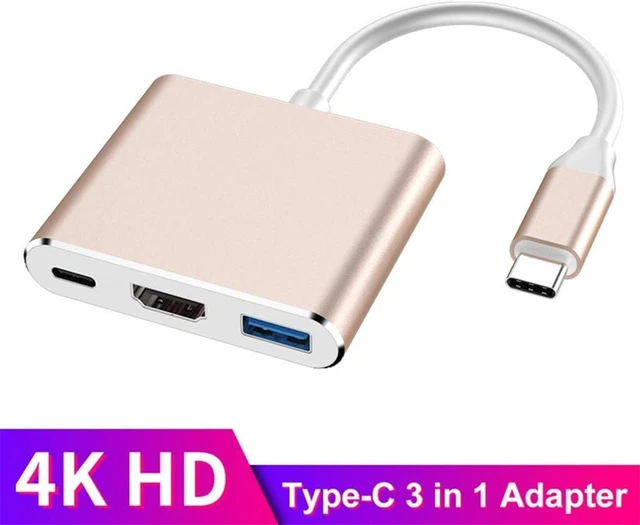 Alt view image 2 of 6 - Type-c HUB C to -Compatible Splitter USB-C 3 in 1 4K 3.0 PD(Black-JoJo's Bizarre Adventure1)