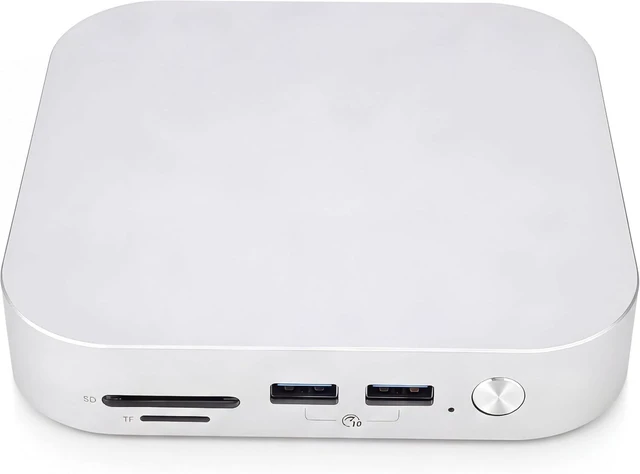 Main image of for mini M4 Hub Stand, 40 Gbps Aluminum Stand Dock for mini M4 with Dual M.2 Ssd Slots, 10Gbps USB A Ports, MacMini USB C Hub Accessories, 3 USB A 2.0 (US Plug)