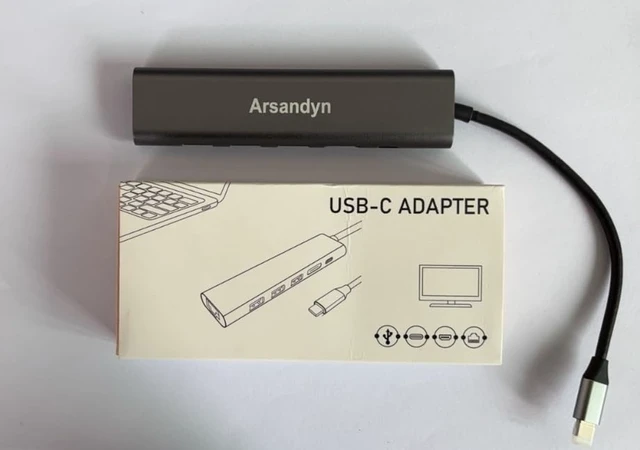 Alt view image 2 of 5 - USB C Hub with HDMI TC Link USB3.0 USB-C Ports for MacBook and More Type C Devices,Plug and Play, 5Gbps high-Speed Data Transmission