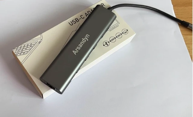 Alt view image 5 of 5 - USB C Hub with HDMI TC Link USB3.0 USB-C Ports for MacBook and More Type C Devices,Plug and Play, 5Gbps high-Speed Data Transmission