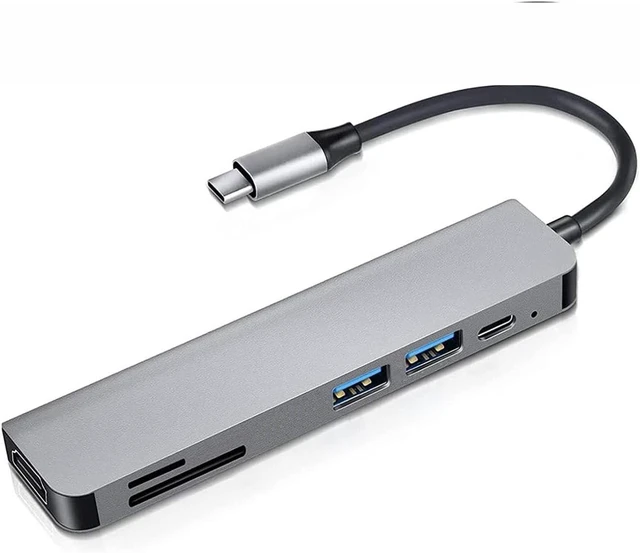 Main image of 7-in-1 USB C to 4K HDMI Adapter PD Port HDTV Adapter Compatible with iPad Pro 11" (1st/2nd/3rd/4th/5th Gen), Charger Port MicroSD Slot TV Video Hub Type-C Projector Converter