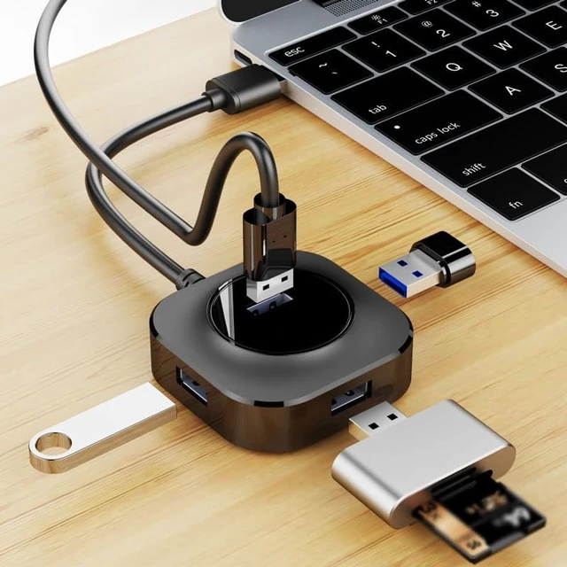 Alt view image 2 of 6 - Hub Splitter USB3.0 Splitter Drag Four Expander 4-Port USB Hub (D As Shown)