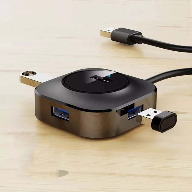 Alt view image 3 of 6 - Hub Splitter USB3.0 Splitter Drag Four Expander 4-Port USB Hub (D As Shown)