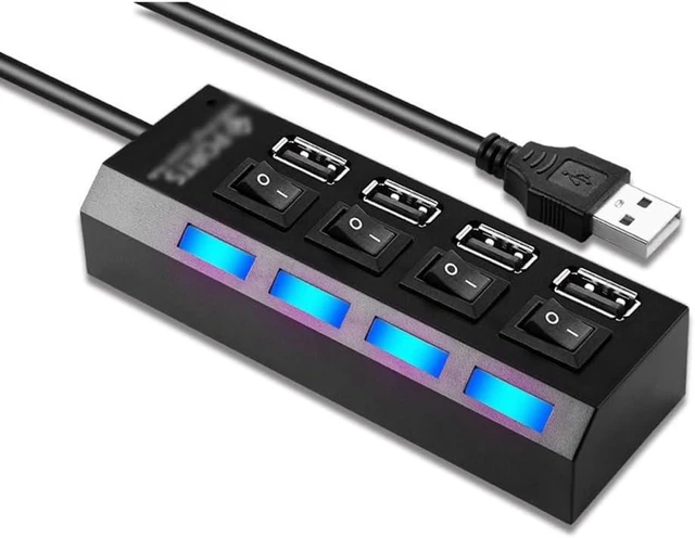 Main image of 4-Port Independent Switch HUB 4-Port 2.0 Hub Computer USB Splitter (D As Shown)