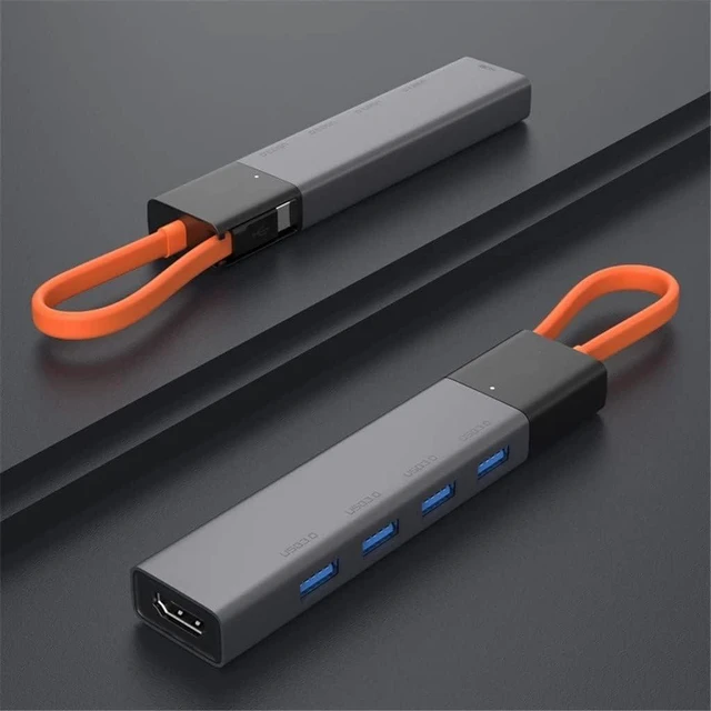 Main image of Laptop Adapter USB Hub Splitter 3.0 Ultifunction 5in1 High Speed Expansion Dock Portable Hub USB for Office (D 5in1)