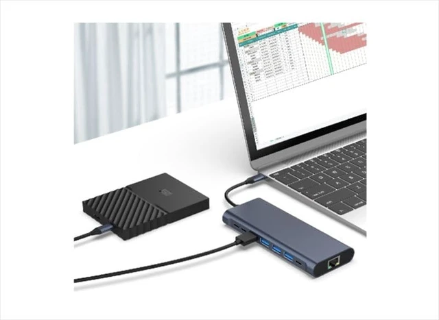Alt view image 4 of 4 - Type C Dual HDMI 14 in 1 Converter Adapter
