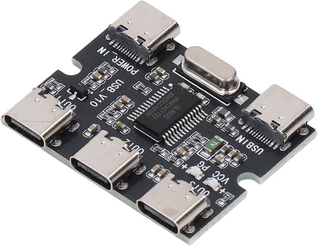 Alt view image 4 of 7 - USB 2 0 1 in 3 Out Type C Hub Expansion Module with GL850G Chip Plug and Play 5V USB 2 0 Concentrator for Students Engineers Technicians