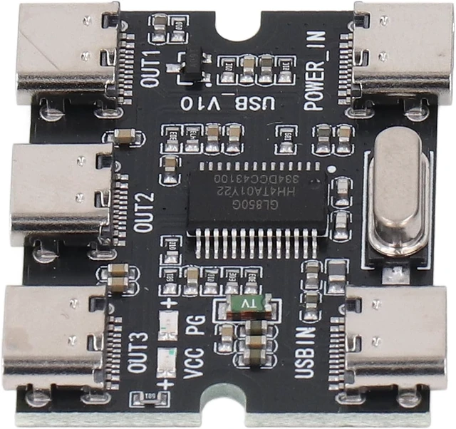Alt view image 2 of 7 - Type C USB Hub Expansion Module, 5V 1 in 3 Out GL850G Chip, Plug and Play, Suitable for Students, Engineers, Technicians
