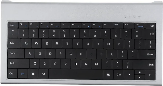 Main image of ASHATA USB C Keyboard Hub, Aluminum Docking Station with 4K VGA HD Multimedia Interface, 10Gbps USB A and C Ports, 100W PD, 1000Mbps Ethernet, 78 Keys Wired Keyboard