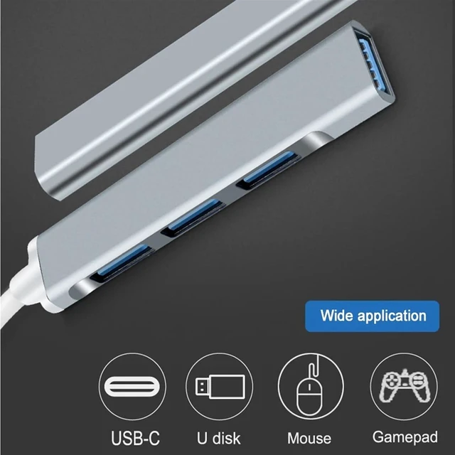 Alt view image 6 of 7 - USB Hub Type C Hub USB3.0 OTG 4 Port USB C/A HUB Multi Splitter Adapter Type-C USB 3.0 2.0 Ports Laptop Accessories for PC Phone(Version 2 USB)