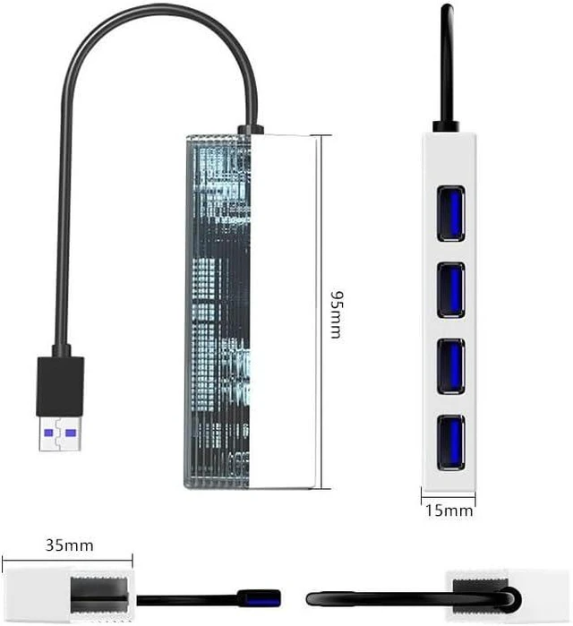 Alt view image 2 of 4 - HUB Hub USB2.03.03.1 External to Four Port Connection for Mobile/Laptop Multi Port Expansion Dock