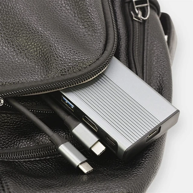 Alt view image 6 of 7 - USB C HUB Type C 3.1 to M.2 30Hz 1 10Gbps M.2 SSD Case Enclosure USB C HUB Splitter R Adapter