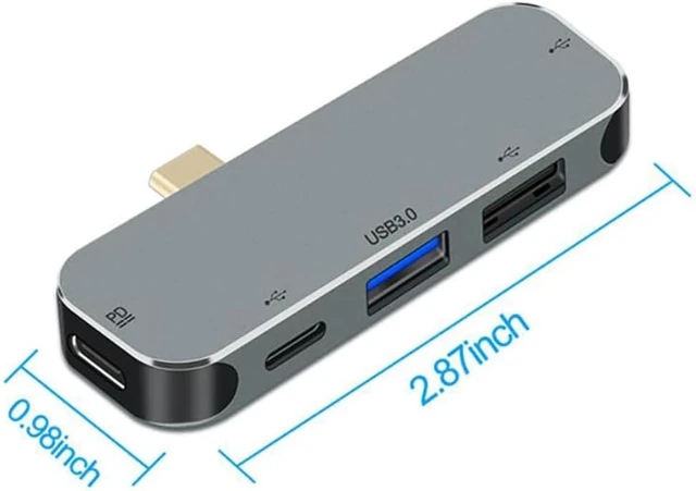 Alt view image 2 of 5 - USB C Hub,Efficient Time Saving 5in1 Type C to USB-C/USB 3.0/USB 2.0 Hub Compatible with Smartphone,Tablet,Laptop and More Type C Devices