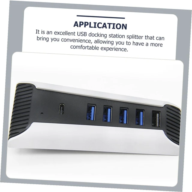 Alt view image 3 of 7 - HOMSFOU 4pcs USB Docking Station Hub for Multi-Port USB Extension Adapter Ports Fast Data Transfer Compatible Laptop and Console Efficient and Reliable Device Connection