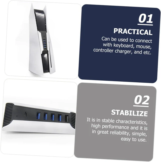 Alt view image 7 of 7 - HOMSFOU 4pcs USB Docking Station Hub for Multi-Port USB Extension Adapter Ports Fast Data Transfer Compatible Laptop and Console Efficient and Reliable Device Connection