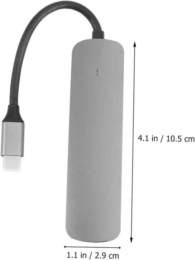 Alt view image 3 of 7 - Hemoton 2pcs USB Hub Type-c Adapter for Laptop and Phone Expansion USB Outputs for Connecting Keyboard Mouse Printer