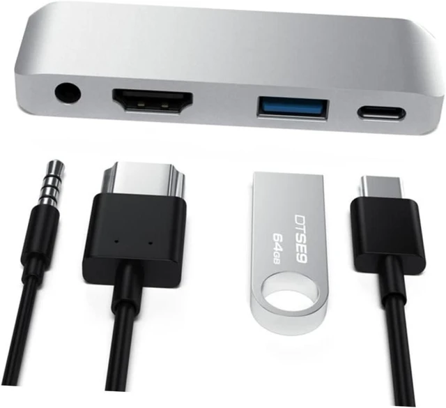 Alt view image 5 of 7 - Hemoton 3pcs USB- Adapter Audio Jack USB and Pd Charging for Laptop Compact Silver Design for Enhanced Connectivity and Performance