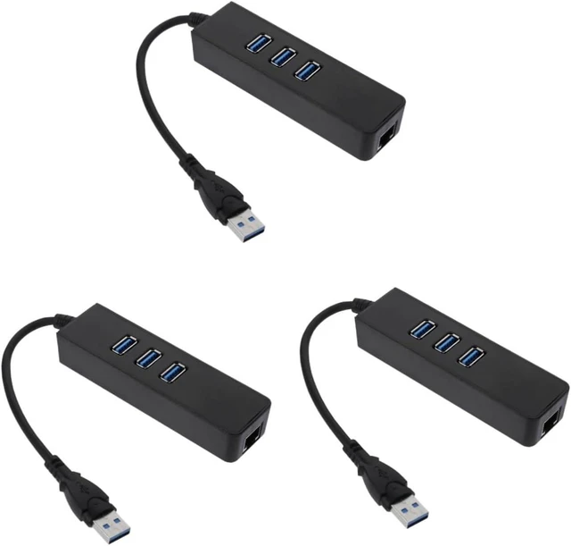 Alt view image 6 of 7 - Hemoton 3pcs USB Hub USB Type-c to Ethernet Adapter Mbps and Play for Laptop Pc Tv