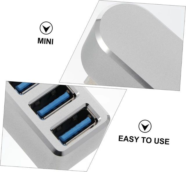 Alt view image 5 of 7 - jojofuny 3pcs Rotatable USB Hub Adapter Overcurrent Compatible Laptops Keyboards Mice and More for Use