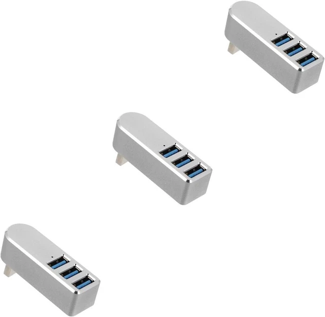 Alt view image 7 of 7 - jojofuny 3pcs Rotatable USB Hub Adapter Overcurrent Compatible Laptops Keyboards Mice and More for Use