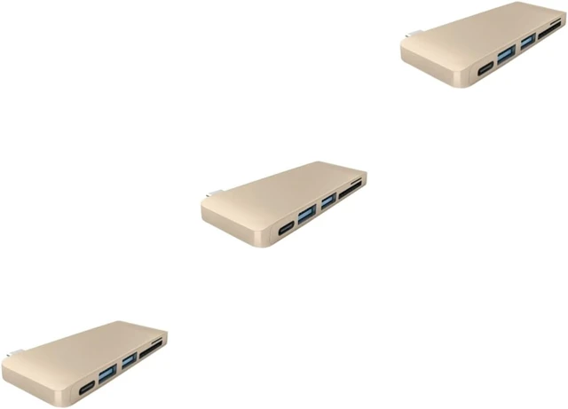 Alt view image 7 of 7 - jojofuny 3pcs Type-c USB Hub Adapter Dual USB Ports Card Reader Design for Devices Like Tablets and Laptops