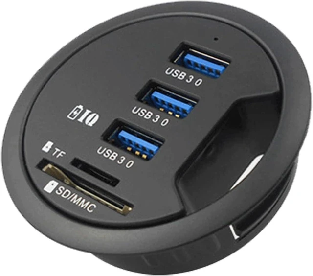 Main image of USB Hub, Ultra-Slim Data USB Hub, USB Power Supply USB Splitter USB Dock Portable,USB Hub 3 0 with Card Reader for Laptop PC